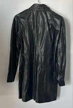 Load image into Gallery viewer, Zara Womens Black Long Sleeve Chest Pockets Front Snap Shirt Dress Size Medium