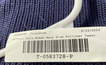 Load image into Gallery viewer, Michael Kors Womens Navy Blue Long Sleeve Pullover Sweater Size XL