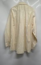 Load image into Gallery viewer, Pronto Uomo Mens Beige Cotton Non-Iron Long Sleeve Dress Shirt Size 18 34/35