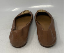 Load image into Gallery viewer, Authentic Tory Burch Womens Chelsea Brown Leather Ballet Flats Size 9M Worn