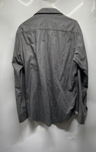 Load image into Gallery viewer, Bugatchi Mens Gray Cotton Long Sleeve Regular Fit Dress Shirt Size 15 1/2-39