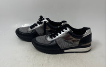 Load image into Gallery viewer, Michael Kors Womens Allie Black Leather Lace-Up Sneakers Shoes Size 8M