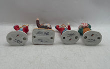 Load image into Gallery viewer, Lot Of 4 Pcs Flambro Emmett Kelly Jr Going My Way Popcorn Time Clown Figurines
