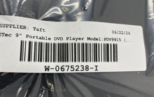 Load image into Gallery viewer, ETec Model PDV9915 Black Swivel Screen 9" Portable DVD Player Not Tested