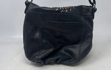 Load image into Gallery viewer, The Sak Womens Black Leather Inner Pocket Adjustable Strap Shoulder Bag