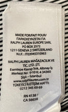 Load image into Gallery viewer, Ralph Lauren Mens Black White Striped Cotton Slim Fit Button-Up Shirt Size L