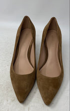 Load image into Gallery viewer, Cole Haan Womens Brown Suede Pointed Toe Slip-On Block Pump Heels Size 9B