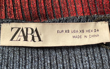 Load image into Gallery viewer, Zara Womens Red Knit Long Sleeve Off the Shoulder Pullover Blouse Top Size XS