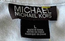 Load image into Gallery viewer, Michael Kors Mens White Cotton Short Sleeve Collared Polo Shirt Size Large