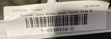 Load image into Gallery viewer, Michael Kors Womens Green Pockets Stretch Pull-On Ankle Pants Size Medium
