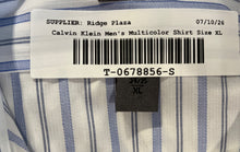 Load image into Gallery viewer, Calvin Klein Mens Multicolor Collared Long Sleeve Dress Shirt Size XL