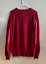 Load image into Gallery viewer, Nautica Mens Red Cotton Long Sleeve Crew Neck Collarless Pullover Sweater Size L