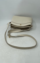 Load image into Gallery viewer, Nanette Lepore Womens Beige Pebbled Leather Adjustable Strap Crossbody Handbag