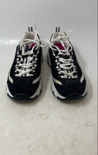 Load image into Gallery viewer, Skechers Womens D'Lites 11930 Black White Lace-Up Sneaker Shoes Size 6