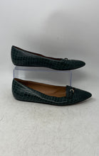 Load image into Gallery viewer, Brooks Brothers Womens Green Leather Pointed Toe Slip-On Ballet Shoes Size 10