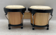 Load image into Gallery viewer, Rolling Stone Brown Black Wooden Beginners Bongo Drums Instrument Set