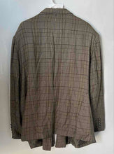 Load image into Gallery viewer, Atrium Womens Brown Plaid Long Sleeve Single-Breasted One-Button Blazer Size 24W