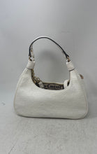 Load image into Gallery viewer, Juicy Couture Womens White Signature Embossed Leather Single Strap Shoulder Bag
