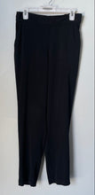Load image into Gallery viewer, Max Studio Womens Black Flat Front Slash Pocket Regular Fit Trouser Pants Size L