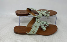 Load image into Gallery viewer, Coach Womens Sheena Green Leather Tasseled Slip-On Thong Sandals Size 6B