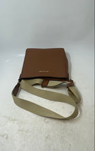 Load image into Gallery viewer, Michael Kors Womens Brown Logo Leather Adjustable Strap Crossbody Purse