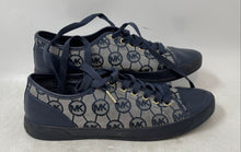 Load image into Gallery viewer, Michael Kors Womens Navy Blue Signature Print Sneakers Shoes Size 9.5M