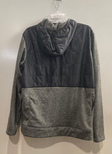 Load image into Gallery viewer, Columbia Mens Black Gray Dart Moor Hybrid Long Sleeve Full-Zip Hoodie Size L