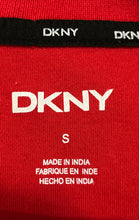 Load image into Gallery viewer, DKNY Mens Red Black And White Colorblock Short Sleeve Polo Shirt Size S