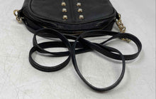Load image into Gallery viewer, Michael Kors Womens Black Leather Studded Card Holder Zipper Crossbody Purse