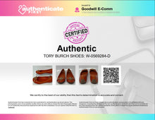 Load image into Gallery viewer, Authentic Tory Burch Womens Orange Patent Leather Slip-On Ballet Flats Size 8 M