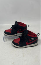 Load image into Gallery viewer, Nike Unisex Kids Air Jordan 1 Mid DQ8424-067 Black Red Sneakers Shoes Size 10C