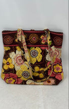 Load image into Gallery viewer, Vera Bradley Womens Buttercup Multicolor Floral Double Handle Quilted Tote Bag