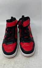 Load image into Gallery viewer, Nike Boys Court Borough Mid 2 CD7782-602 Red Black Basketball Shoes Size 7Y