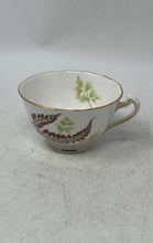 Load image into Gallery viewer, Set Of 2 Pcs Melba White Rust Ferns Bone China Round Shape Tea Cup & Saucer Set