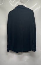 Load image into Gallery viewer, Express Mens Black Cotton Long Sleeve Collared Casual Dress Shirt Size L
