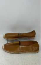 Load image into Gallery viewer, Talbots Womens Brown Leather Closed-Toe Slip-On Espadrille Shoes Size 9