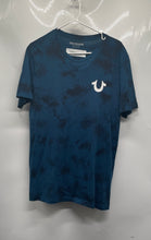 Load image into Gallery viewer, True Religion Mens Blue Tie-Dye Halo Short Sleeve Crew Neck T-Shirt Size M