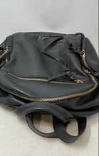 Load image into Gallery viewer, Kooba Womens Black Designer Inner Pockets Adjustable Strap Shoulder Backpack