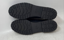 Load image into Gallery viewer, Zara Womens Black Leather Slip-On Round Toe Penny Loafer Shoes Size 41