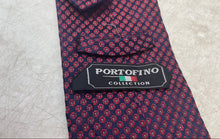 Load image into Gallery viewer, Portofino Collection Mens Blue Red Floral Silk Adjustable Long Designer Tie
