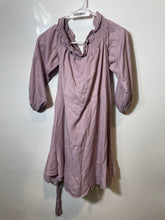 Load image into Gallery viewer, Express Womens Purple Smocked Off The Shoulder Balloon Sleeve A-Line Dress Sz M