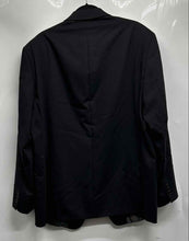 Load image into Gallery viewer, Calvin Klein Mens Black Wool Long Sleeve Notch Collar 2-Button Blazer Size 48R