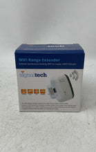 Load image into Gallery viewer, SignalTech White Internet Signal Booster WiFi Range Extender With Box Untested