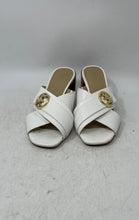 Load image into Gallery viewer, Michael Kors Womens White Criss Cross Strap Block Heel Slide Sandals Size 7.5 M
