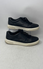 Load image into Gallery viewer, Vince Mens Brady Black Leather Low Top Lace-Up Sneaker Shoes Size 12M