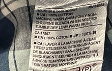 Load image into Gallery viewer, Banana Republic Mens Blue White Plaid Soft Wash Standard Fit Button-Up Shirt L