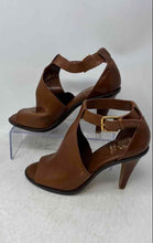 Load image into Gallery viewer, Vince Camuto Womens Frasper Brown Leather Cone Heel Ankle Booties Size 7M