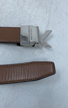 Load image into Gallery viewer, Michael Kors Womens Black Leather Adjustable Buckle Casual Reversible Belt