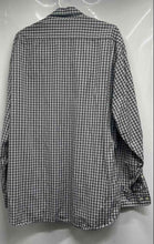 Load image into Gallery viewer, Banana Republic Mens White Black Plaid Cotton Long Sleeve Button-Up Shirt XL