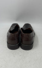 Load image into Gallery viewer, Stacy Adams Mens Brown Snakeskin Print Leather Slip-On Loafer Shoes 8.5M